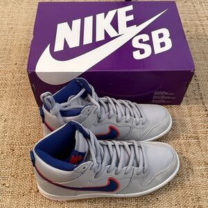 Nike Dunk High SB Rush Blue and Team Orange DH7155-001 M 7 W 8.5 Mets